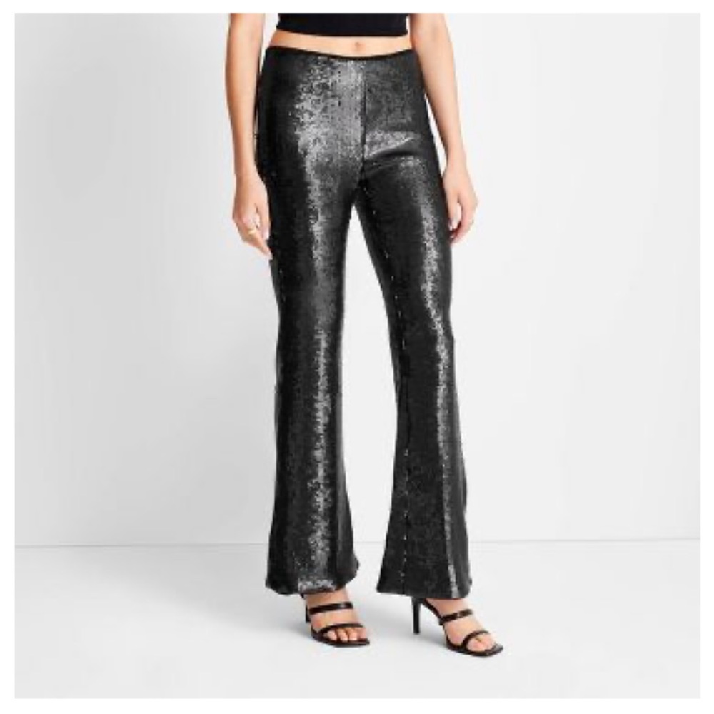Women's size 2 Sequin Pants  Future Collective with Kahlana Barfield Bro…
